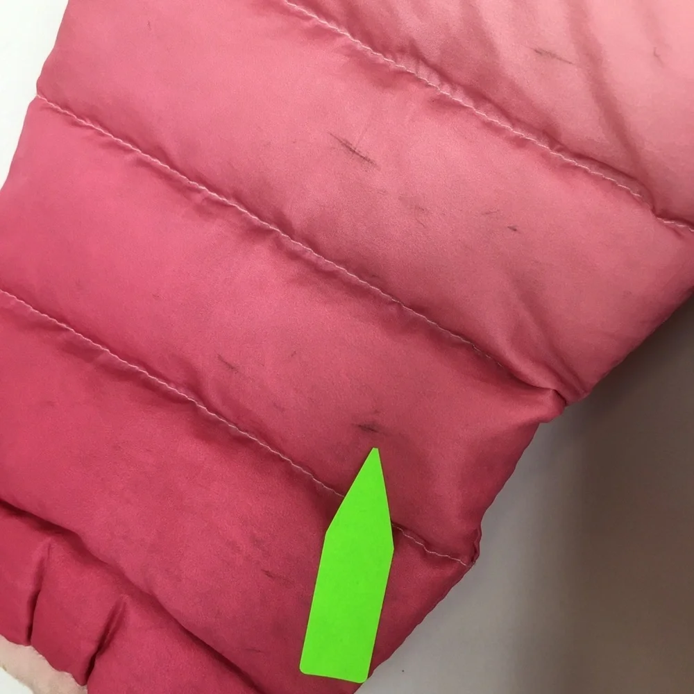 Eddie Bauer Girls Down Puffer Coat Pink Ombre Size XS 5/6